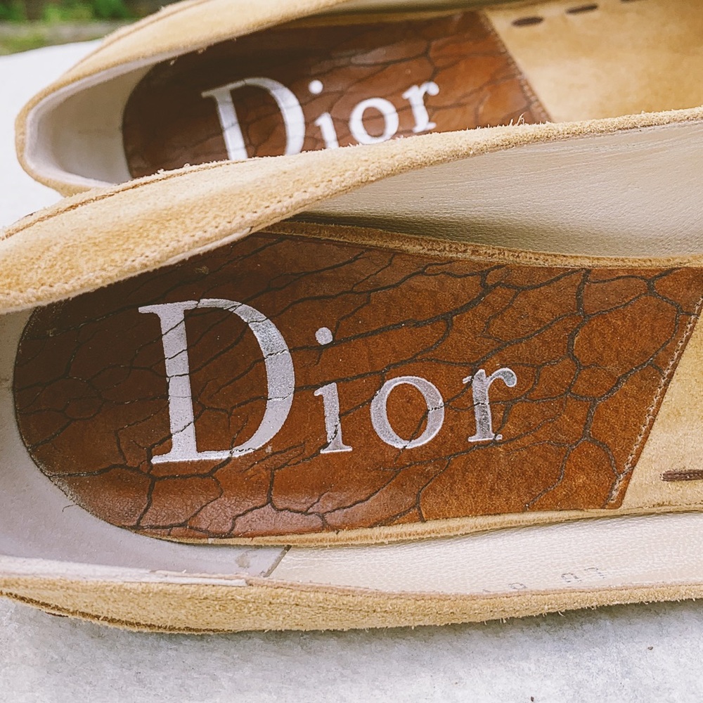 Authentic Dior Moccasin Peep Toe Heels - Picture 6 of 8